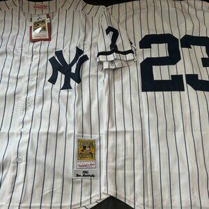 MITCHELL and NESS 1995 NY YANKEES DON MATTINGLY Men's JERSEY Sz M,L,XL,2X NWT